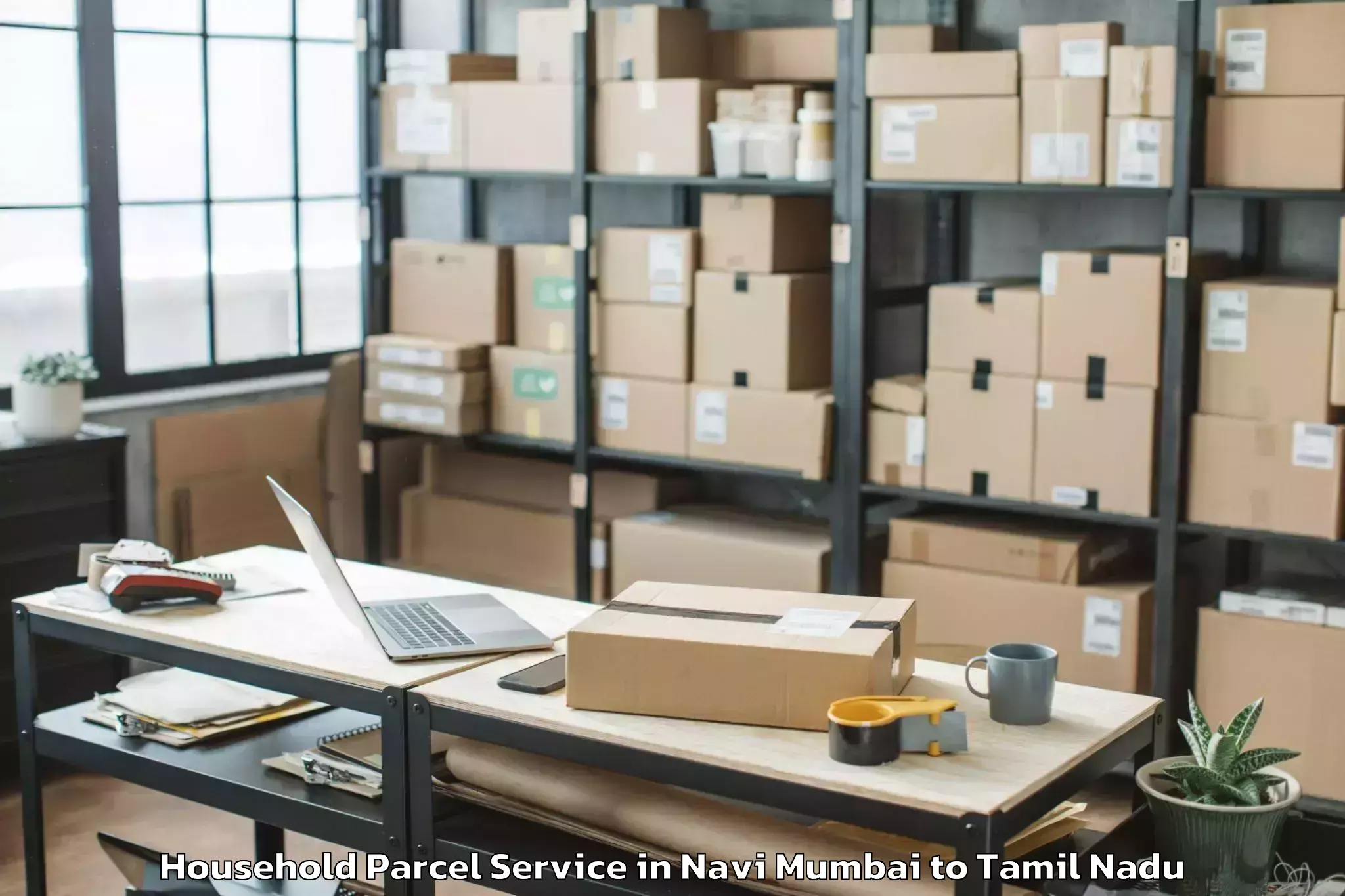 Reliable Navi Mumbai to Vedasandur Household Parcel